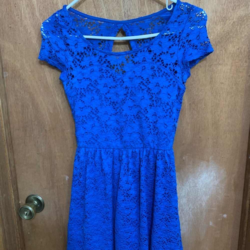 Wet Seal Royal Blue lace dress